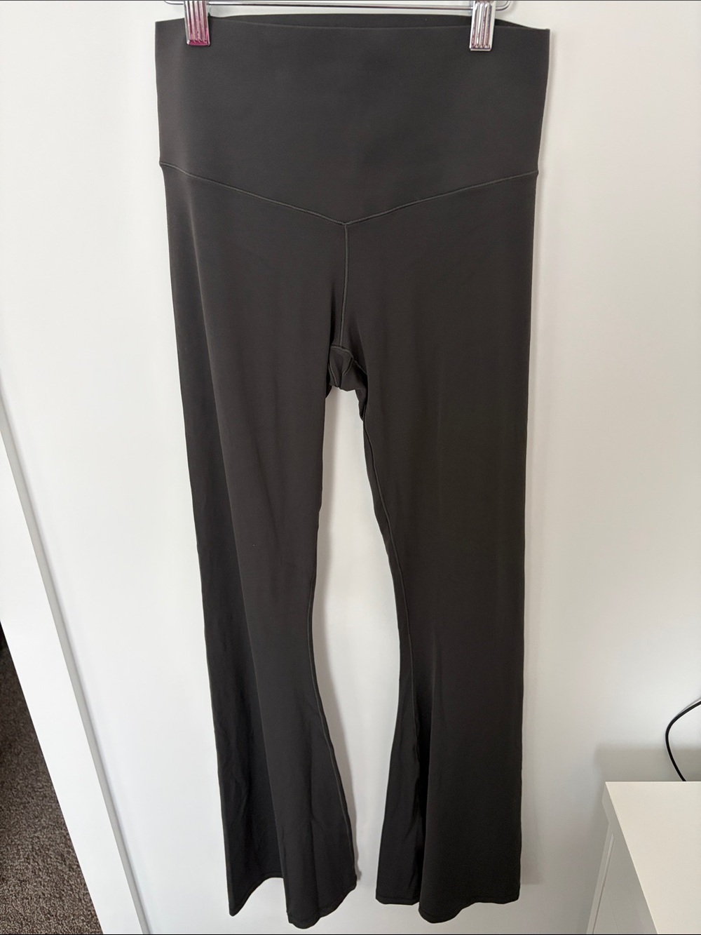 aerie Gray Real Me Xtra Flare Pants
